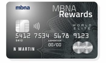 Request Card MBNA Rewards Elite